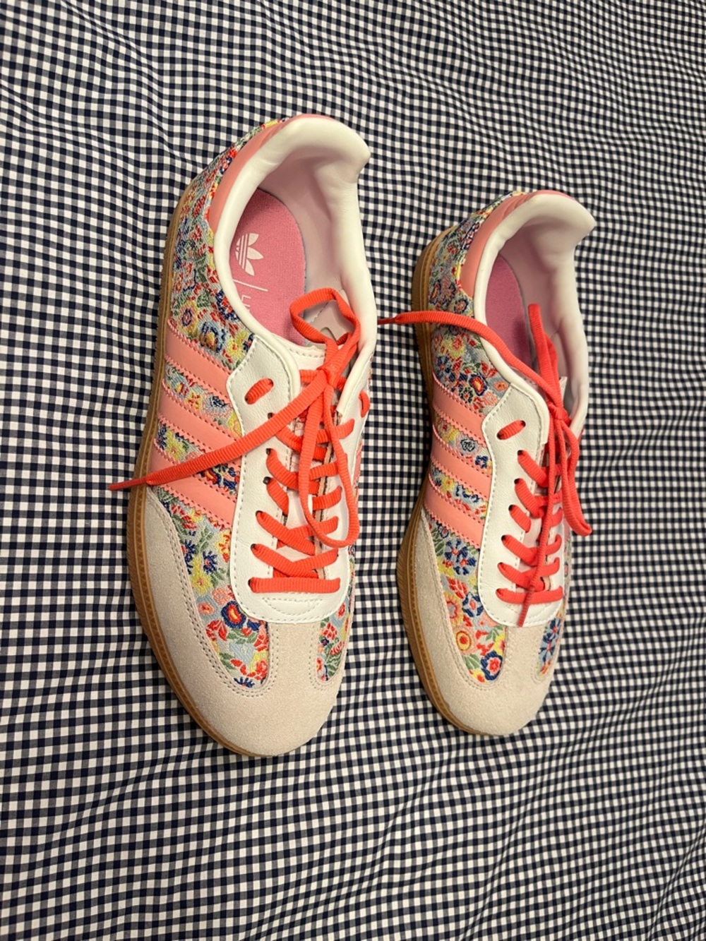 Adidas X Liberty London Pink Floral Brocade Sambas NWOB. Fits like US W 10/10.5 - Picture 2 of 9
